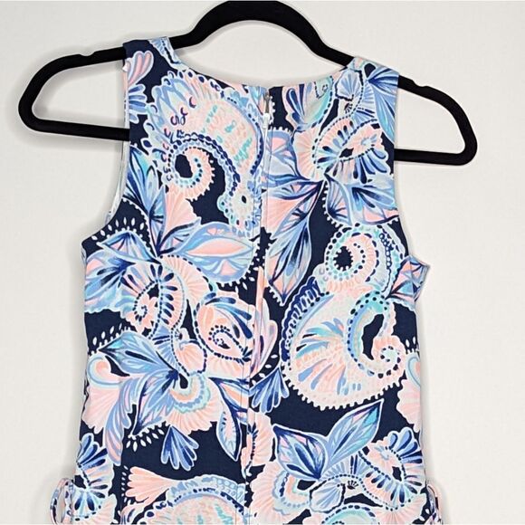 Lilly Pulitzer Donna Romper High Tide Navy Holy Flockamole Shift Dress - Picture 12 of 13